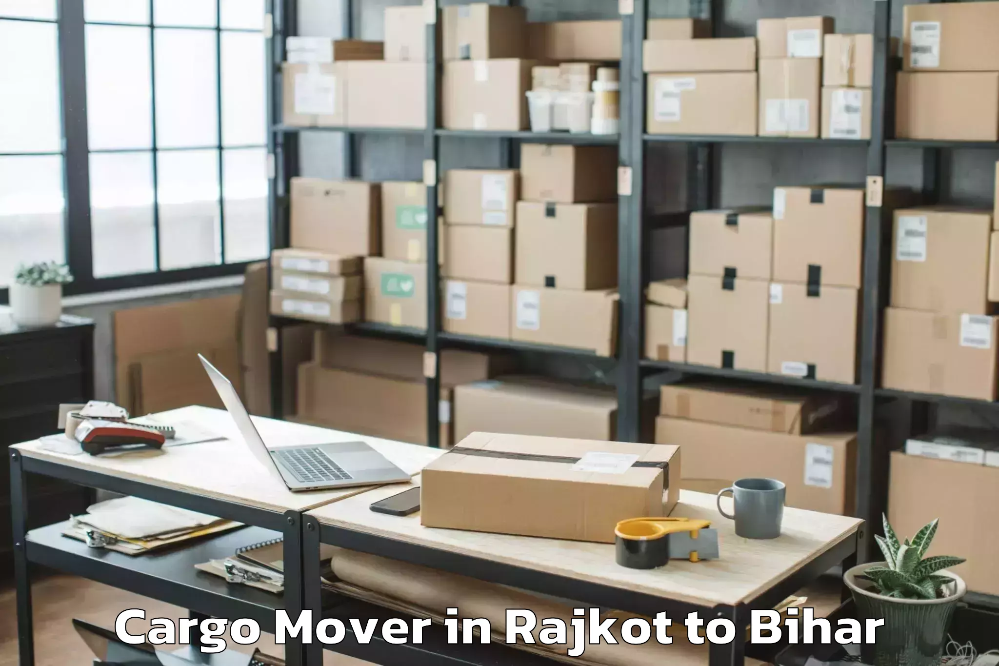 Quality Rajkot to Jagdishpur Bhojpur Cargo Mover